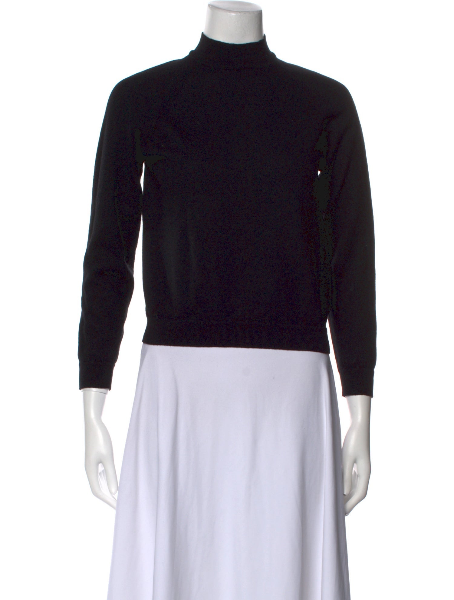 Prada Virgin Wool Mock Neck Sweater