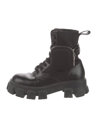 Prada Leather Combat Boots