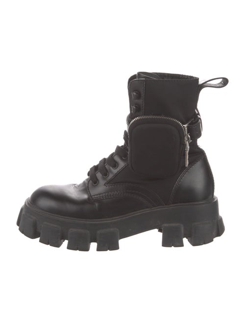 Prada Leather Combat Boots