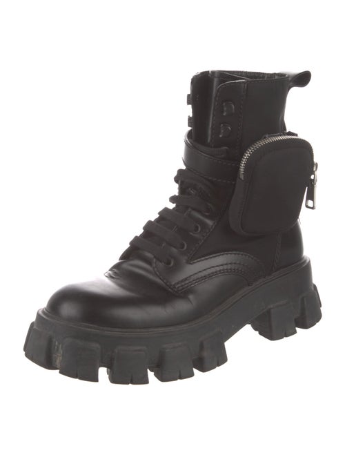 Prada Leather Combat Boots