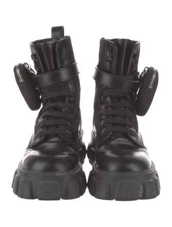 Prada Leather Combat Boots
