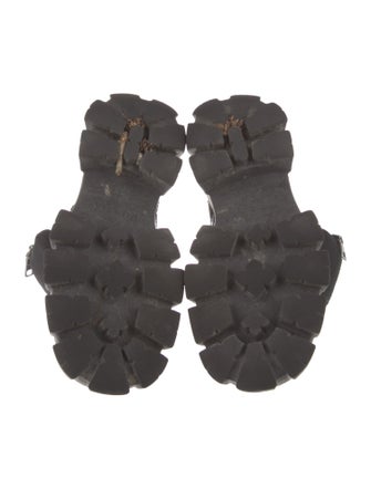 Prada Leather Combat Boots