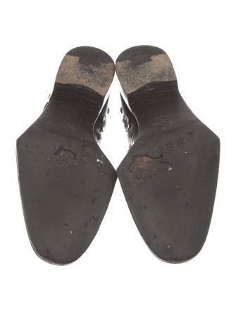 Prada Leather Patterned Oxfords