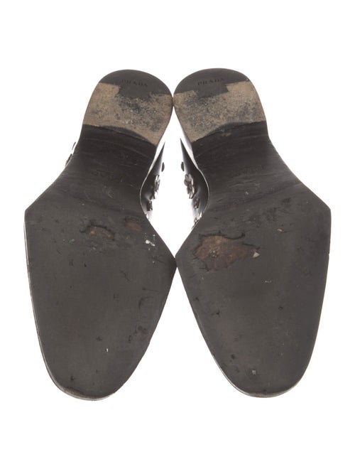 Prada Leather Patterned Oxfords