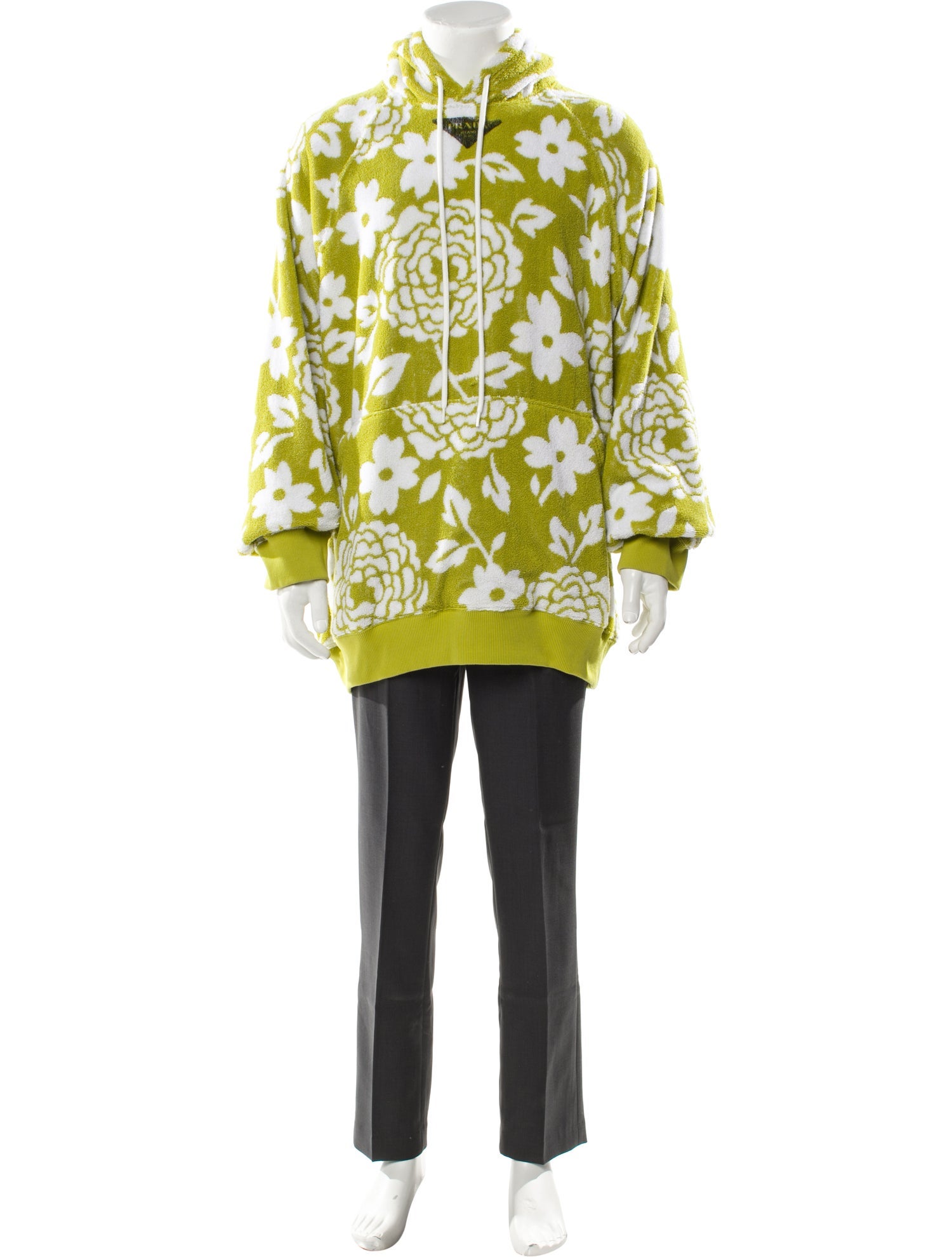 Prada 2022 Floral Print Hoodie