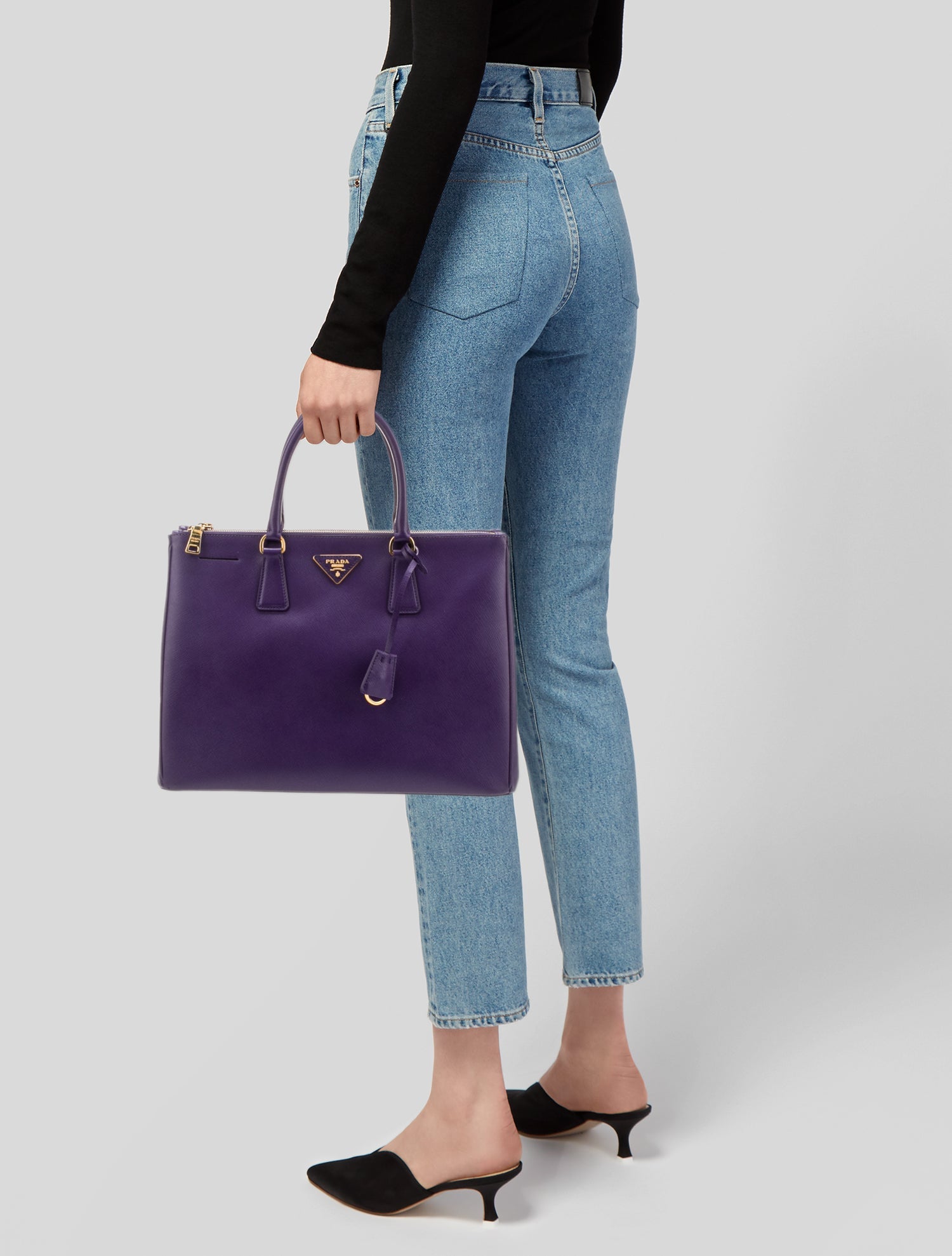 Prada Signature Galleria Double Zip Large