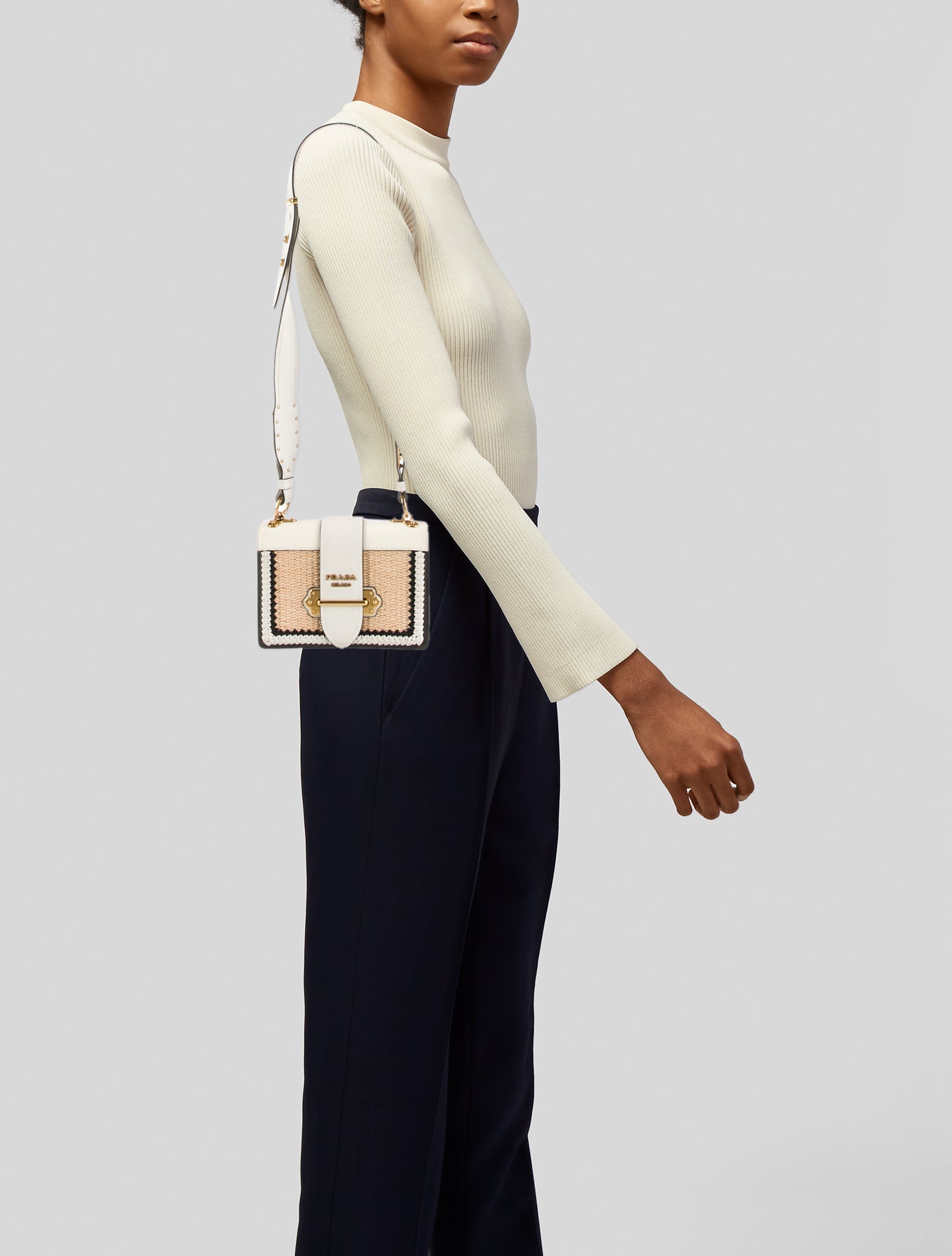 Proenza Schouler Black Stanton Leather Sling Bag