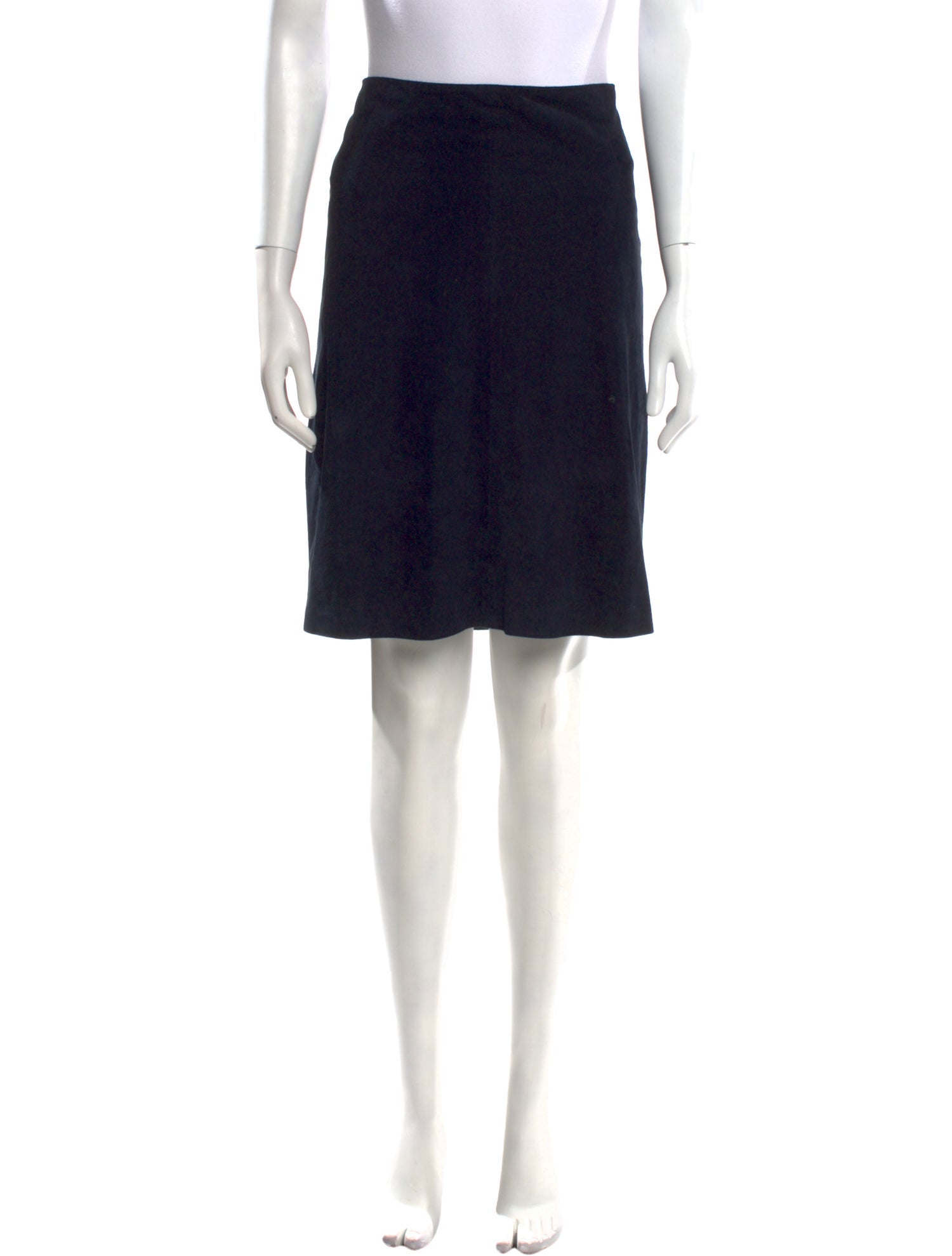 Prada Leather Knee-Length Skirt