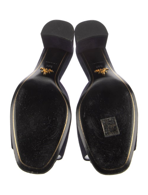 Prada Suede Printed Slides
