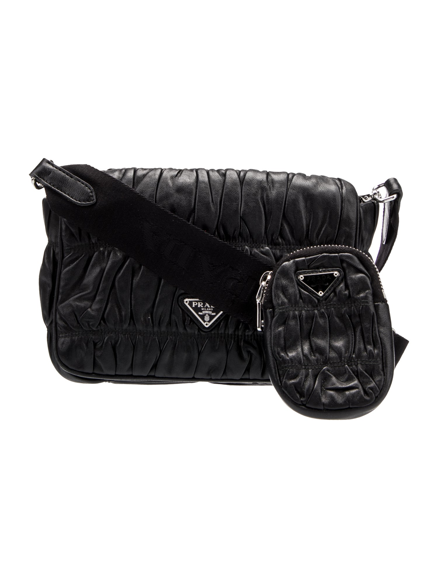 Prada Leather Messenger Bag