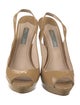 Prada Patent Leather Slingback Sandals