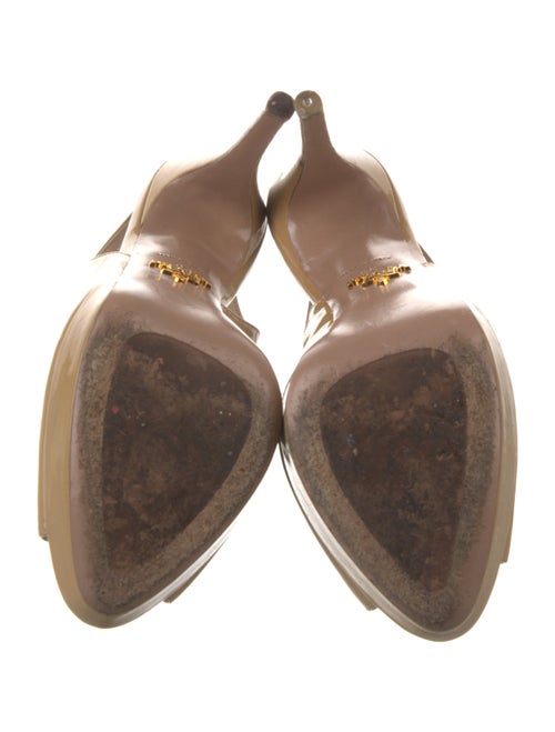 Prada Patent Leather Slingback Sandals