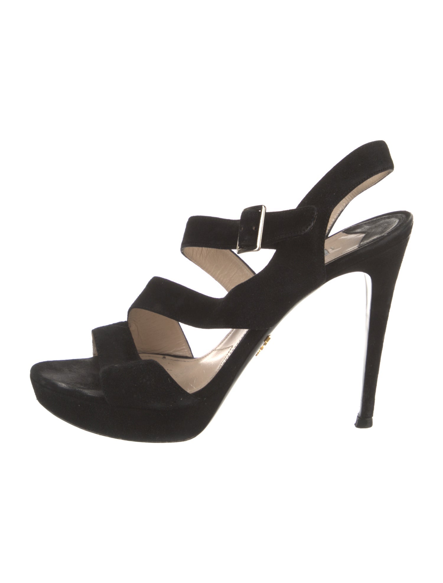 Prada Suede Slingback Sandals