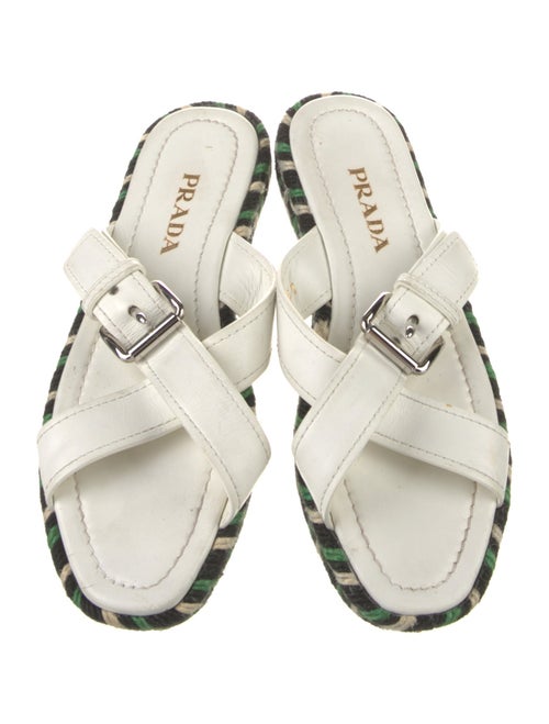 Prada Leather Printed Espadrilles