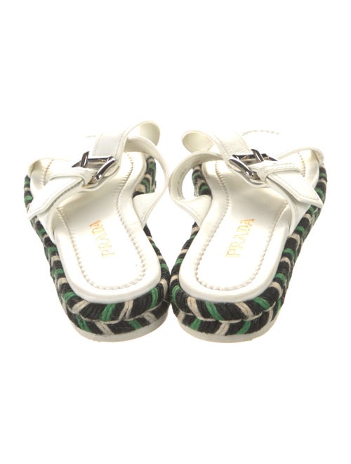 Prada Leather Printed Espadrilles
