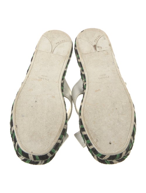 Prada Leather Printed Espadrilles