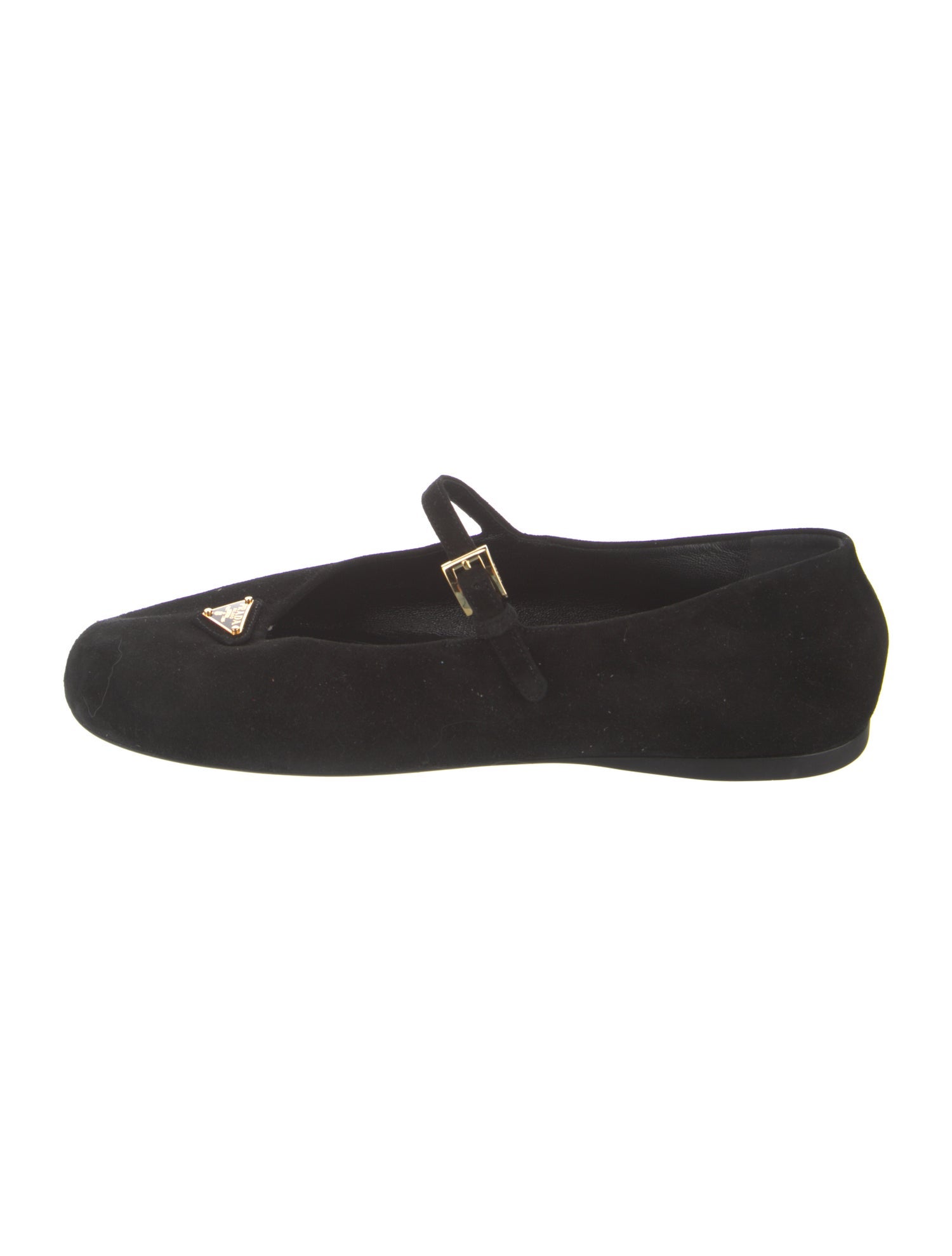 Prada Suede Mary Jane Flats