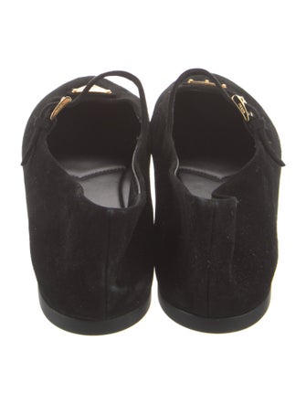 Prada Suede Mary Jane Flats