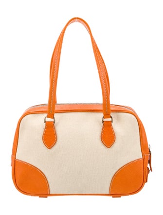 Prada Enameled Metal Triangle Shoulder Bag