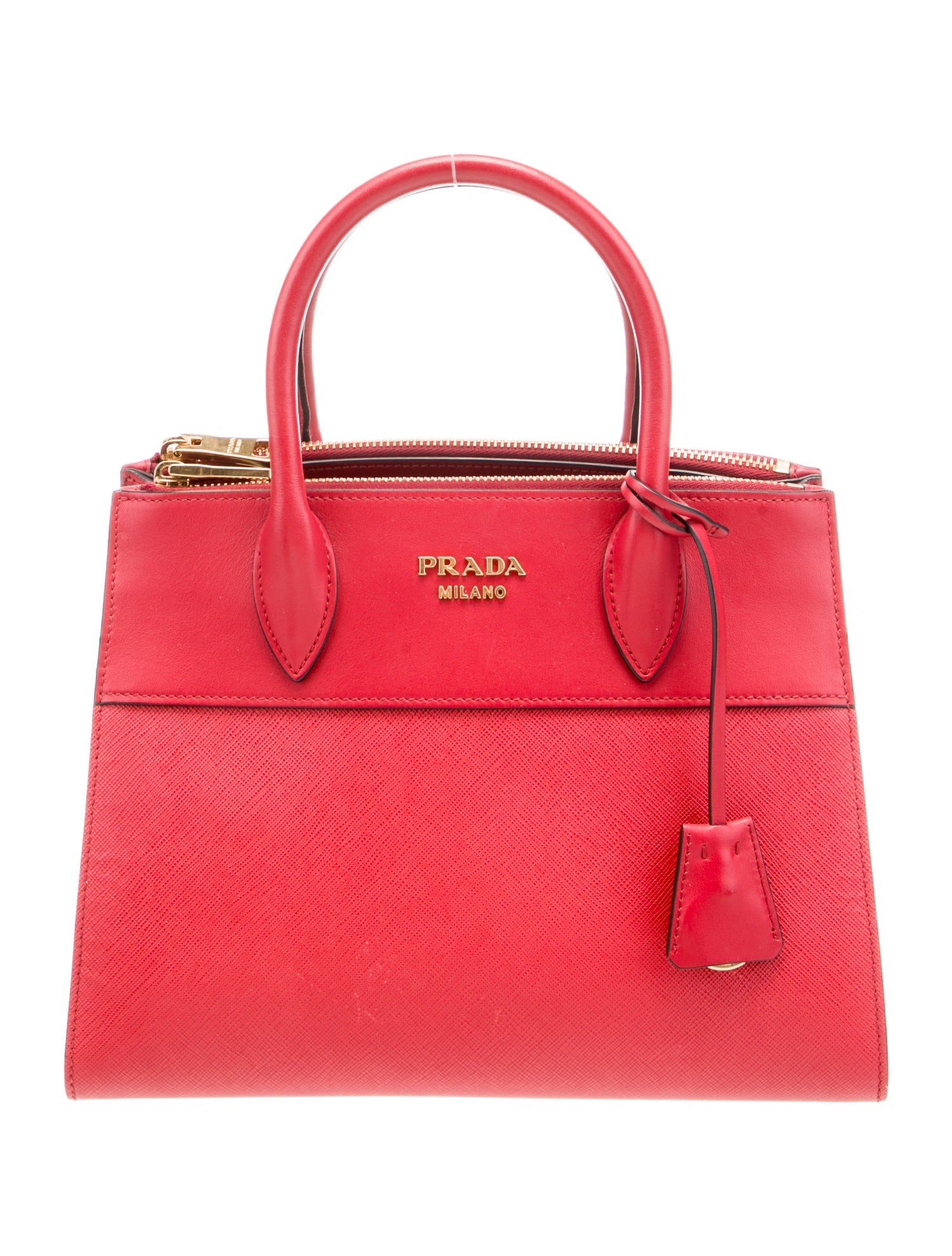 Prada Saffiano Leather Galleria Double Zip