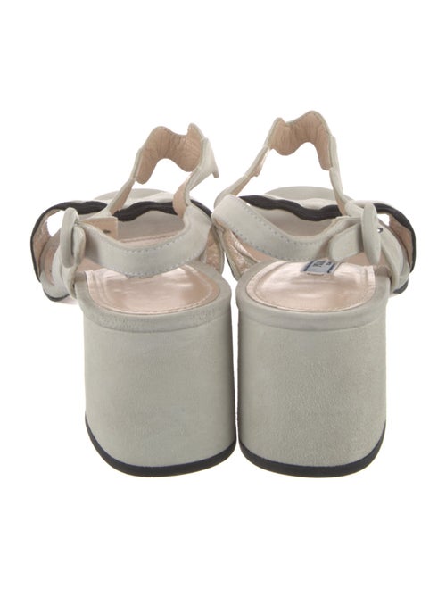 Prada Suede Colorblock Pattern Sandals