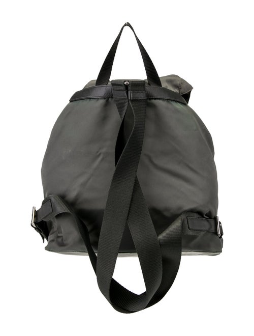 Prada Enameled Metal Triangle Re-Nylon Medium