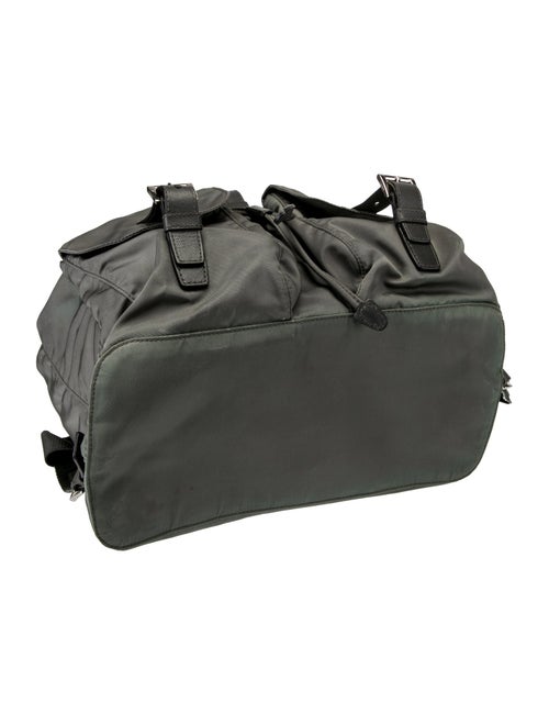 Prada Enameled Metal Triangle Re-Nylon Medium