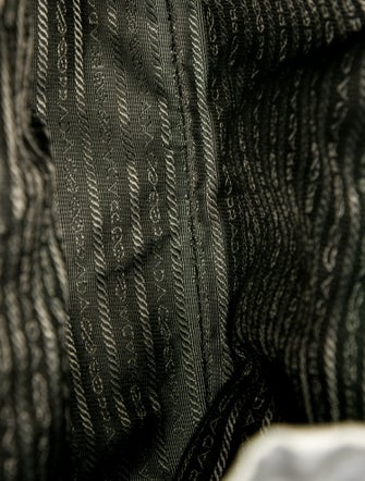 Prada Enameled Metal Triangle Re-Nylon Medium