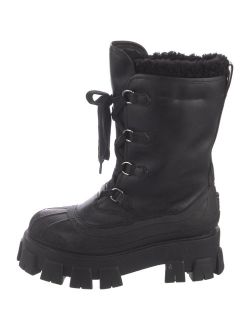 Prada Leather Combat Boots
