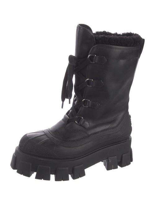 Prada Leather Combat Boots