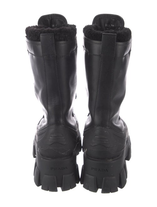 Prada Leather Combat Boots