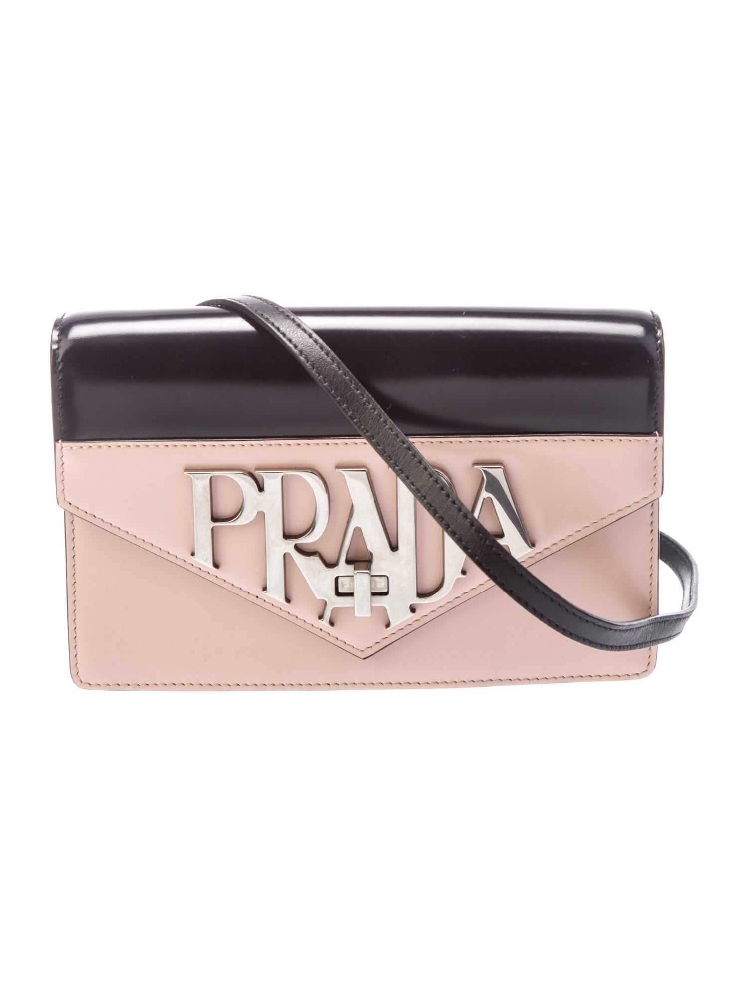 Prada Spazzolato Leather Clutch