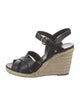 Prada Leather Braided Accents Espadrilles