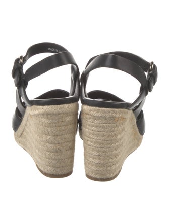 Prada Leather Braided Accents Espadrilles