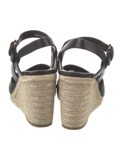 Prada Leather Braided Accents Espadrilles