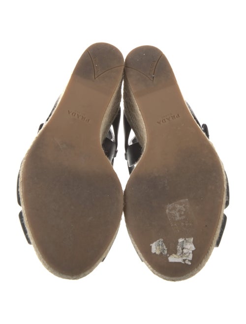 Prada Leather Braided Accents Espadrilles