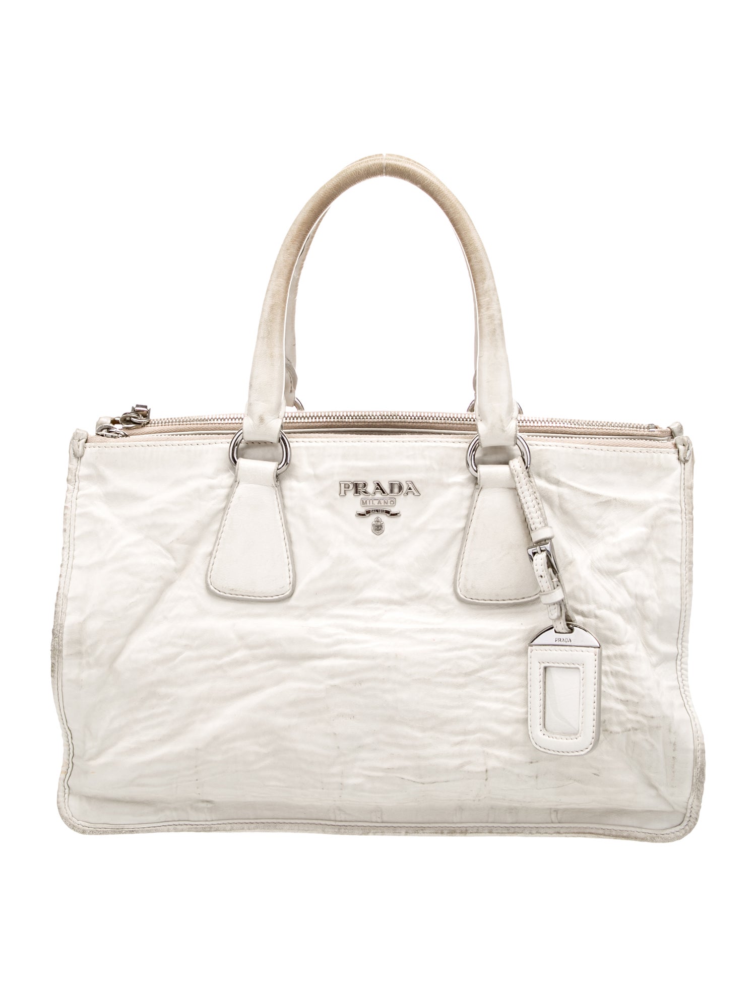 Prada Nappa Antique Leather Top Handle Bag