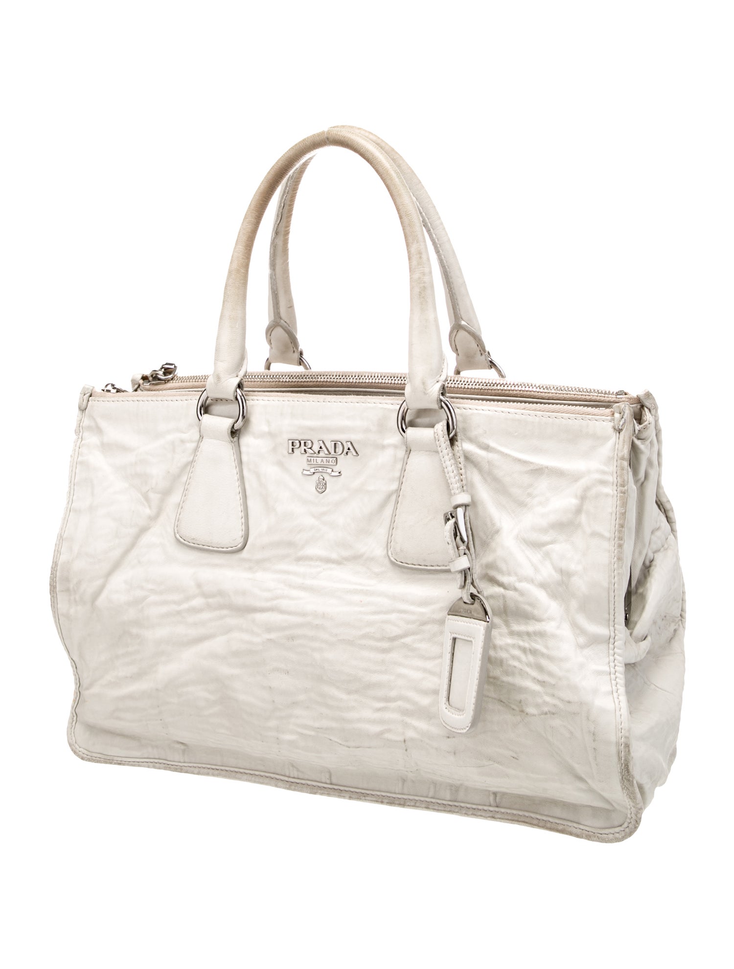 Prada Nappa Antique Leather Top Handle Bag