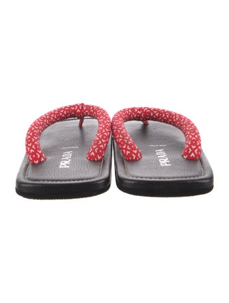 Prada Printed Flip Flops