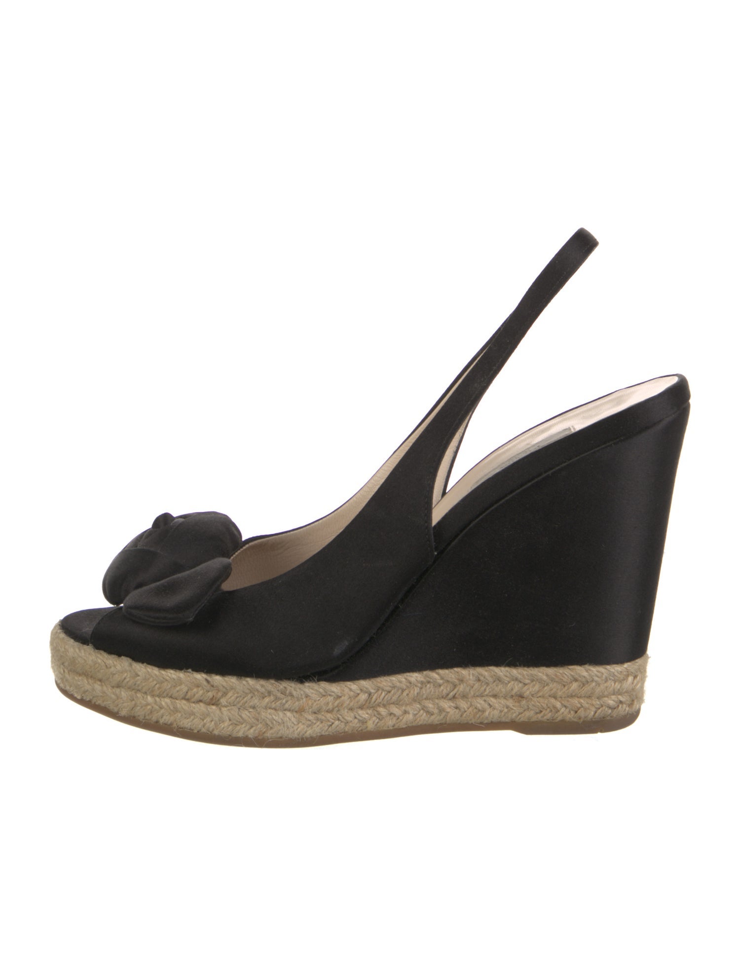 Prada Satin Slingback Sandals