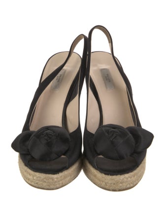 Prada Satin Slingback Sandals