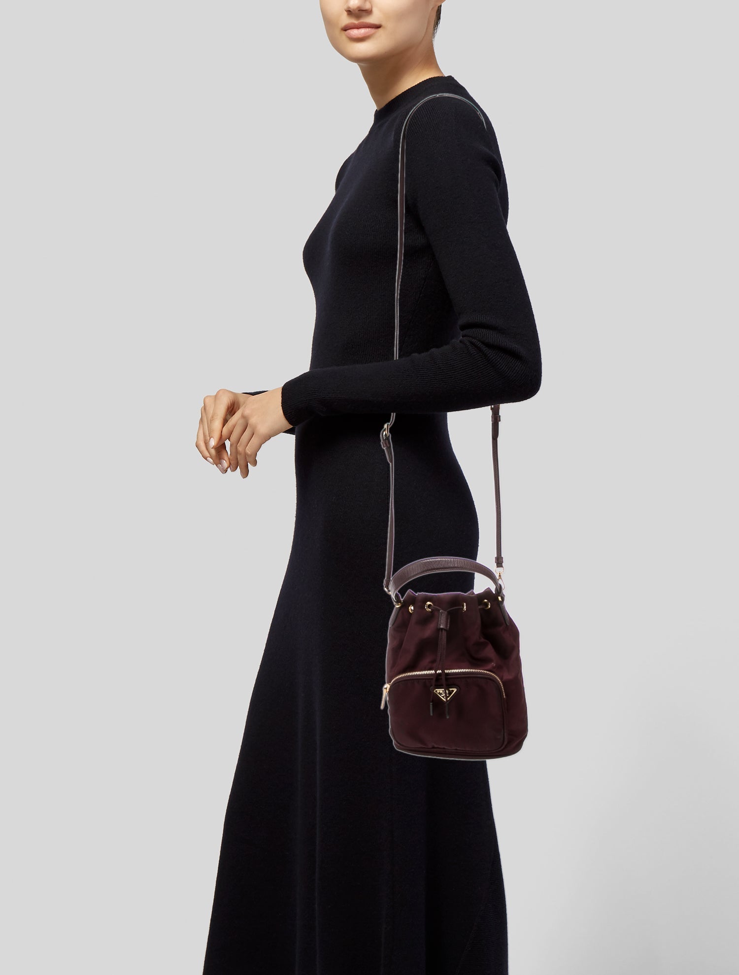 Prada Tessuto Nylon Bucket Bag