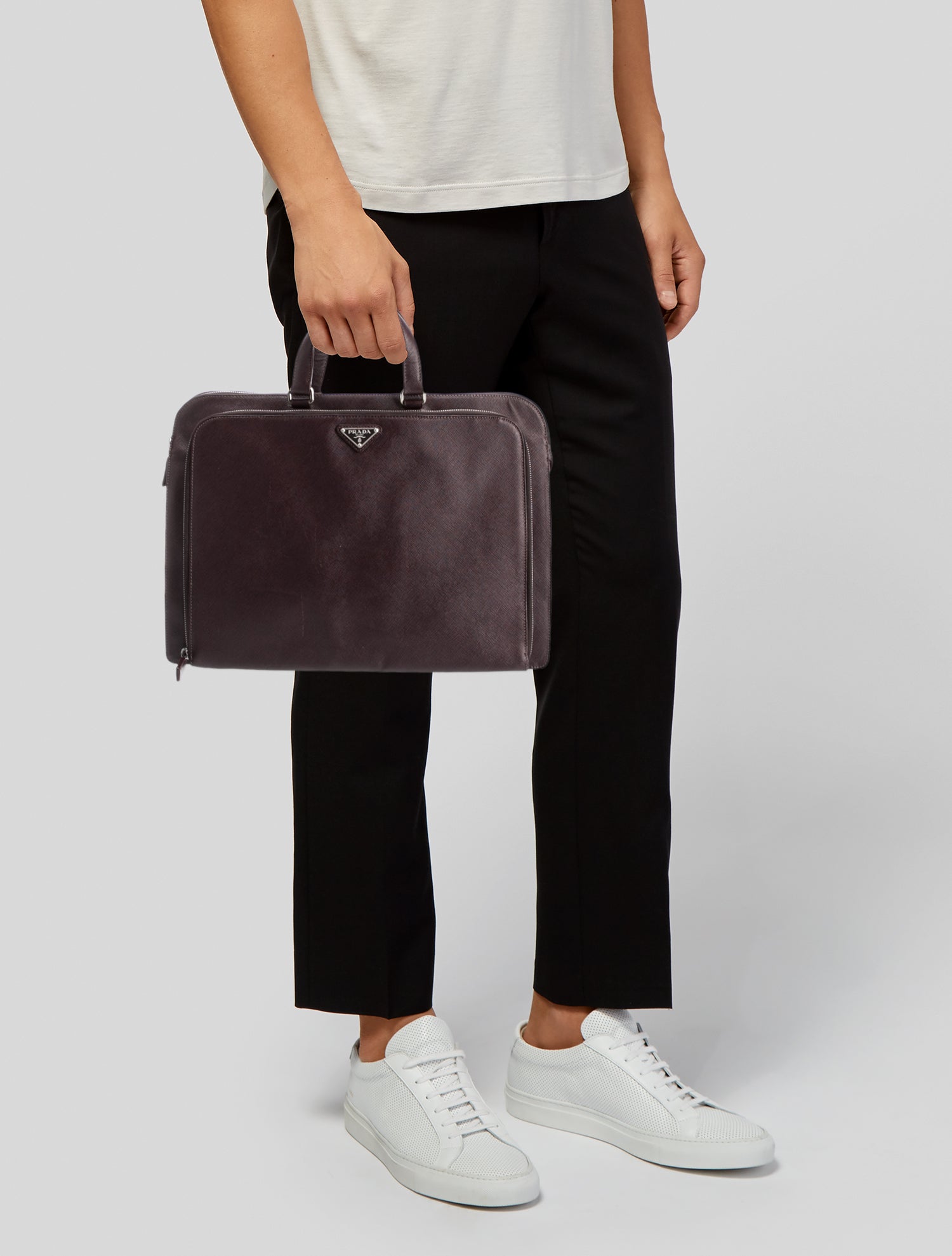 Prada Saffiano Leather Briefcase