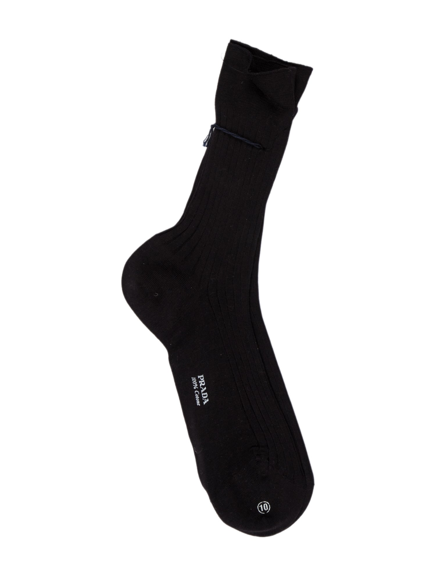 Prada Black Size 10 Socks w/ Tags