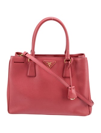 Prada Saffiano Leather Galleria Double Zip Small