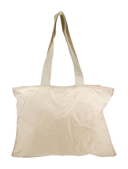 Prada Enameled Metal Triangle Tote