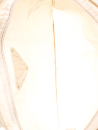 Prada Enameled Metal Triangle Tote