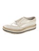 Prada Leather Lasercut Accents Oxfords