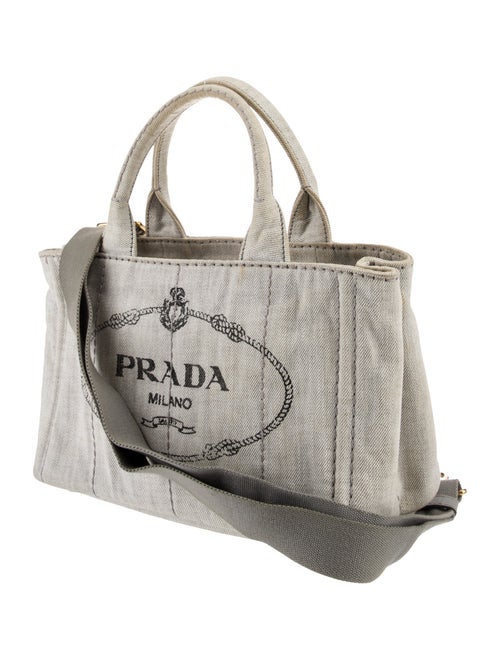 Prada Saffiano Leather Canapa Logo Small