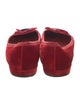 Prada Velvet Bow Accents Ballet Flats